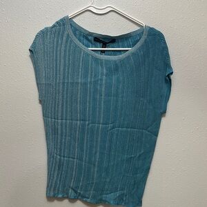 White House Black Market Teal Short Sleeve Top